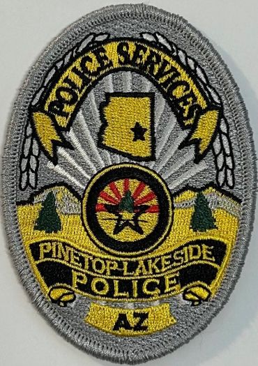 PINETOP-LAKESIDE POLICE SERVICES BADGE PATCH - SEW ON.